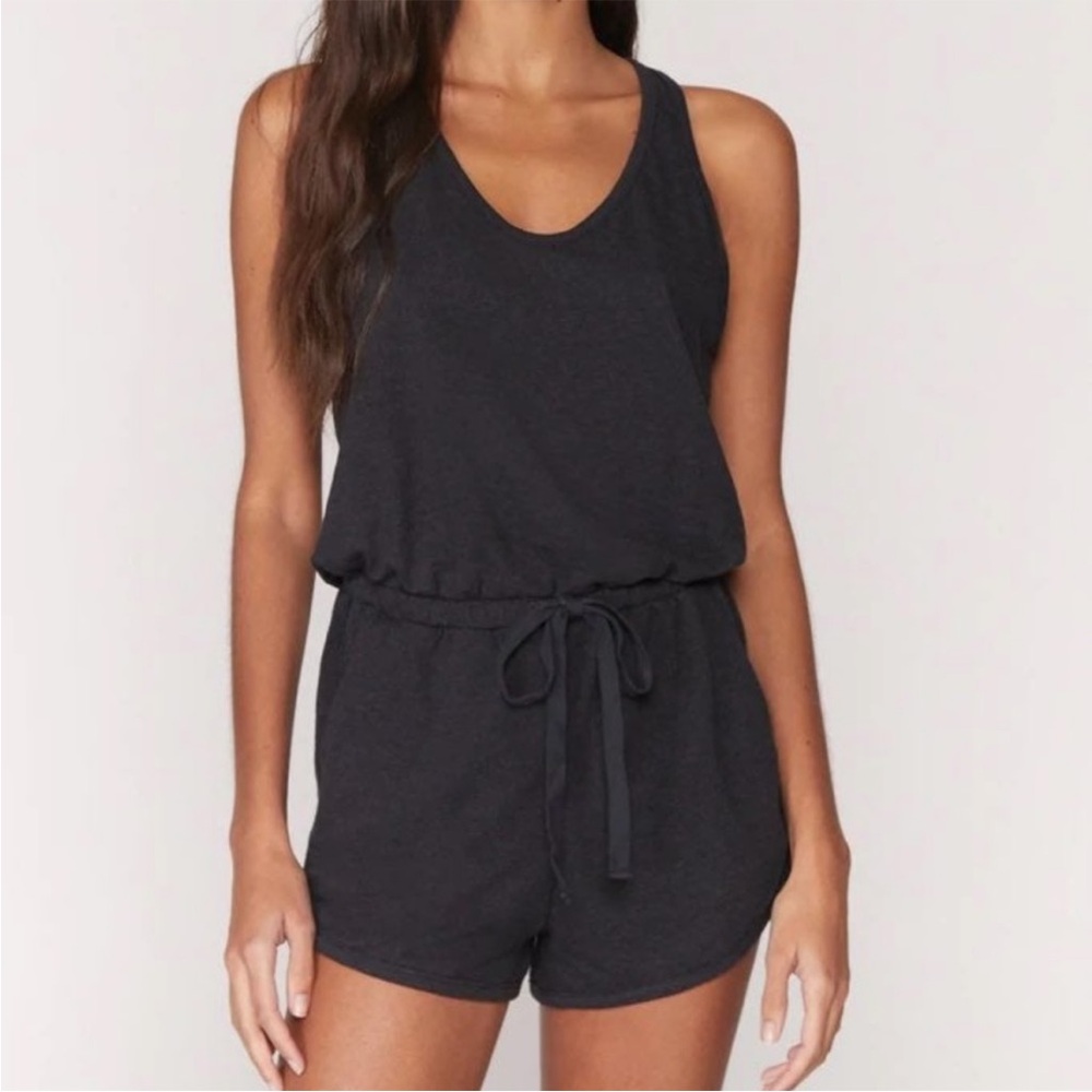 NWOT~SPIRITUAL GANGSTER (faded black kinda) perfect lounge romper w pockets SZ:S